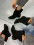 MADRID HAKİKİ SÜET SIYAH BOOTIE
